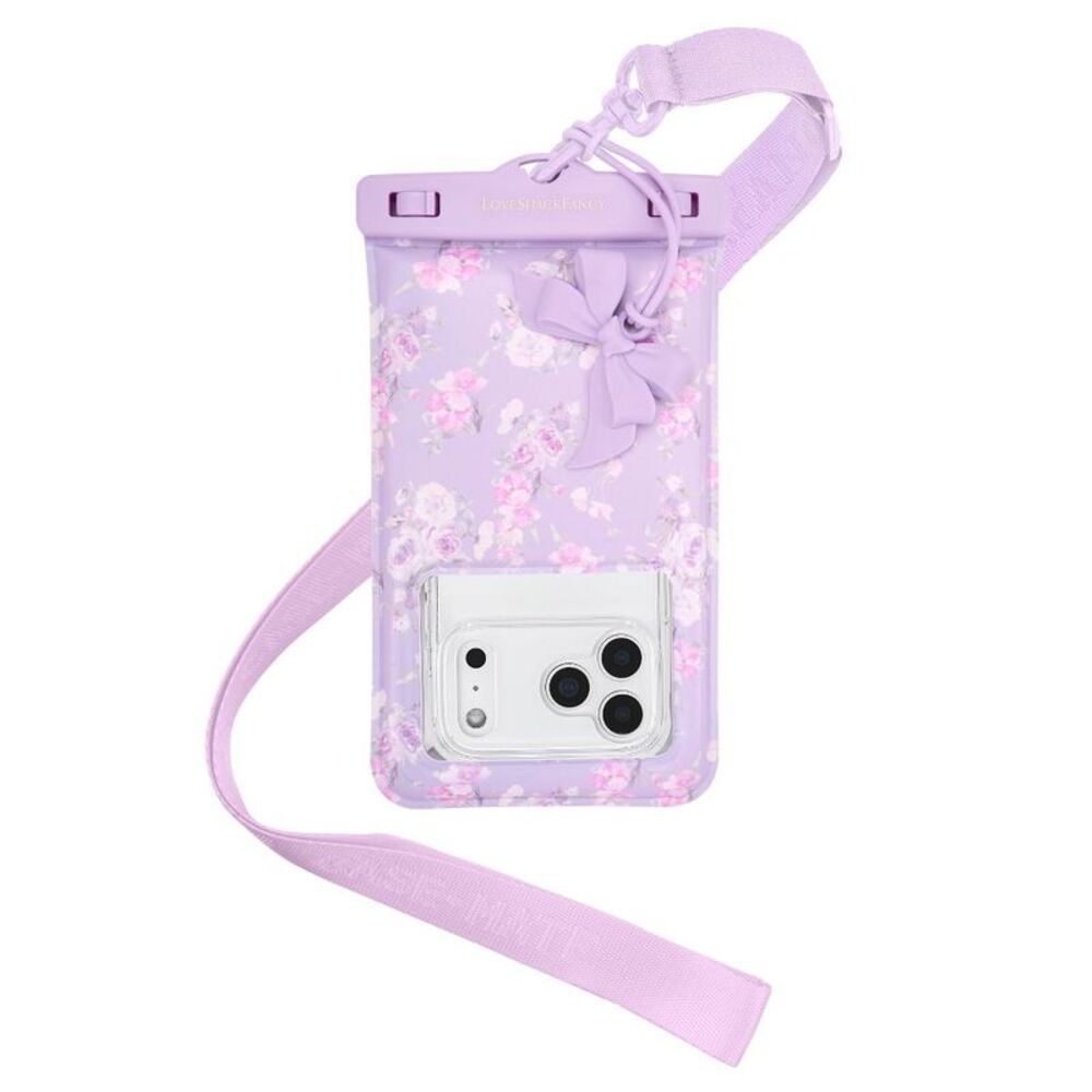 LoveShackFancy – Case-Mate Happy Thoughts Waterproof Floating Pouch Hibiscus